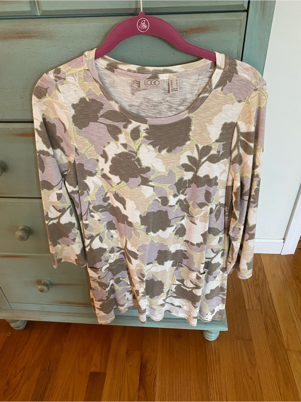 LOGO by Lori Goldstein Long Shirt with sleeves